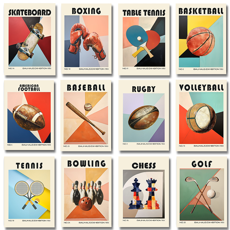 Table Tennis Live - (Sin marco) Póster deportivo vintage de