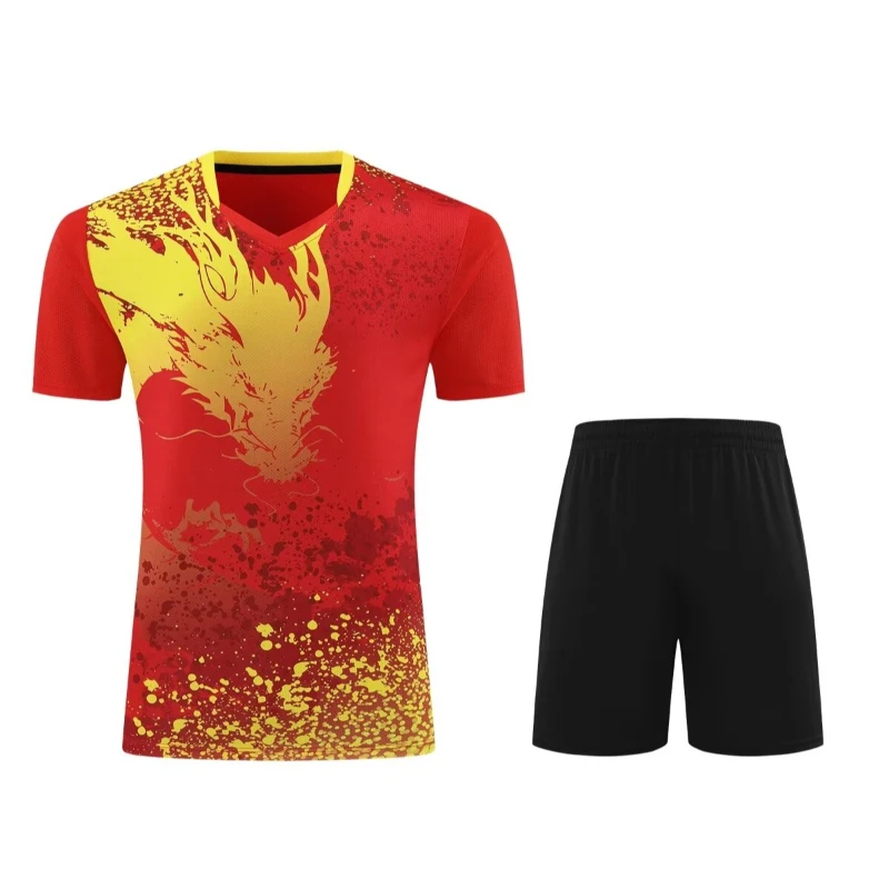 Table Tennis Training China - Ropa de bádminton con estampado de