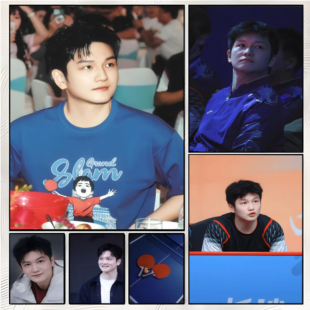 Table Tennis Zhendong - Póster de Fan Zhendong, Tenista de