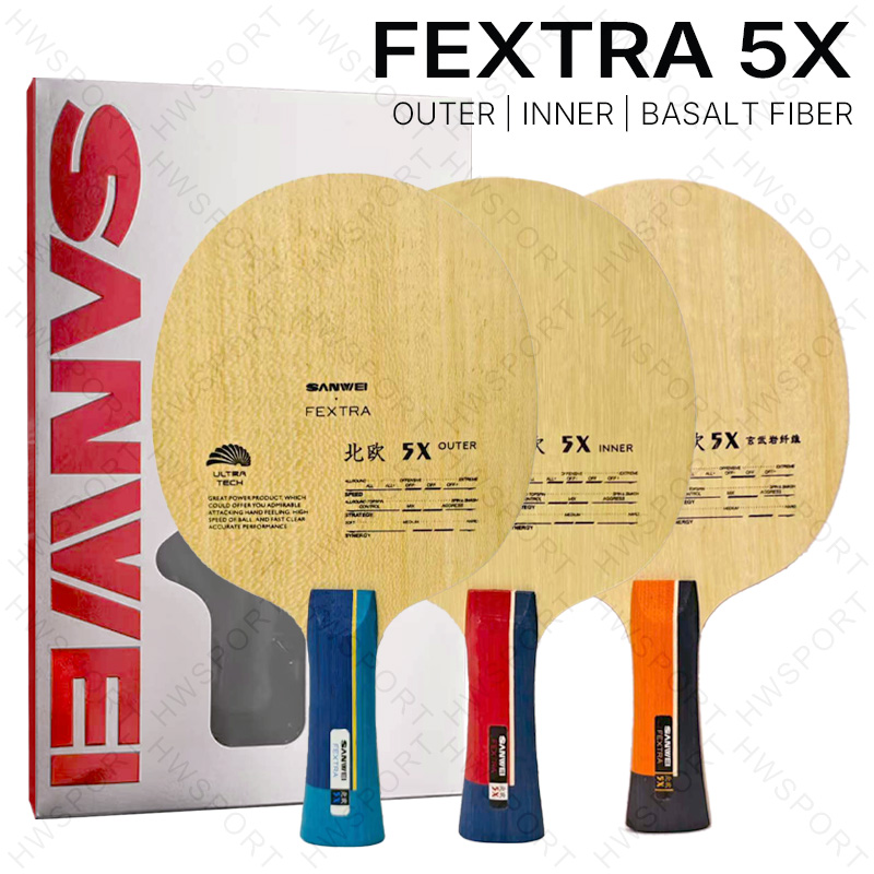 Table Tennis Zlc - SANWEI FEXTRA 5X hoja de tenis
