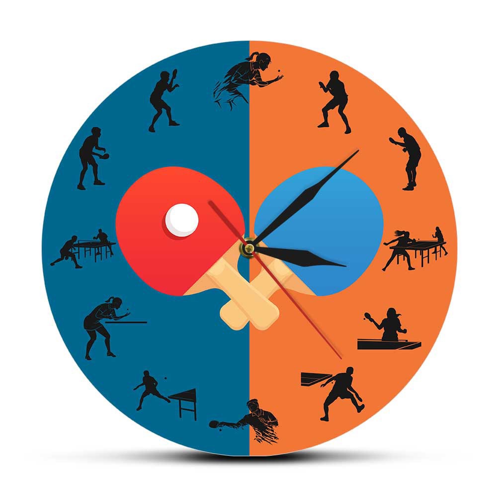 Table Tennis Live - Reloj de Pared de Ping Pong,