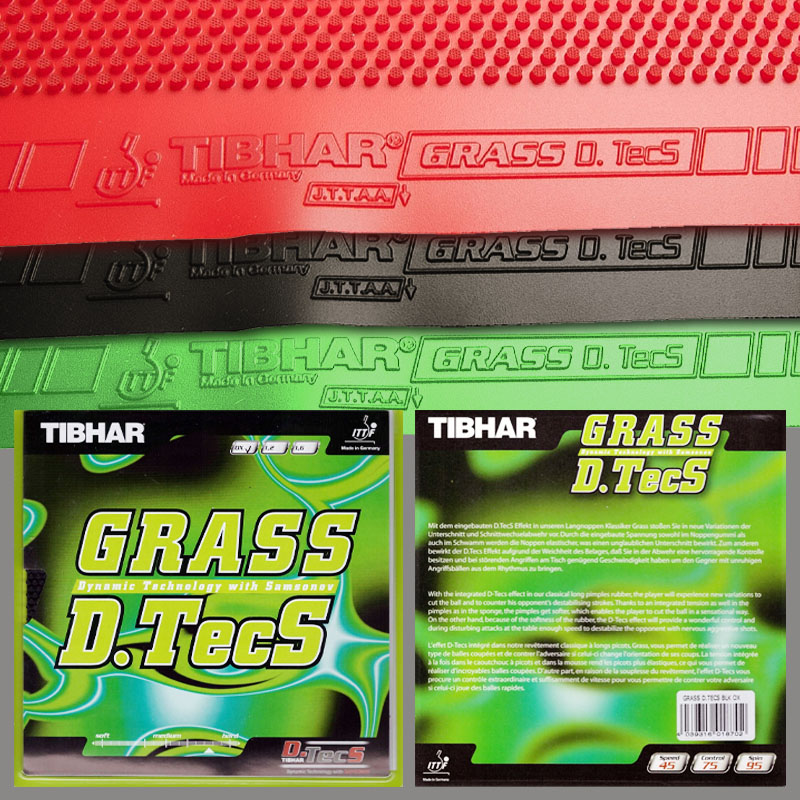 TIBHAR Grass D.TecS Lámina de  - Table Tennis Grip reseña y precio