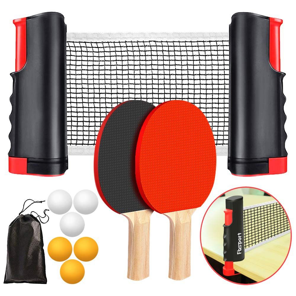 Red de ping-pong retráctil con - Table Tennis Online reseña y precio