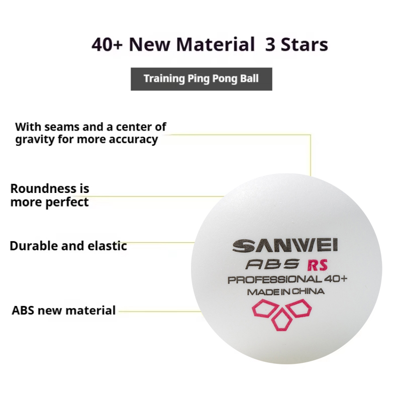 SANWEI RS40 + pelotas de tenis - Table Tennis Zlc reseña y precio