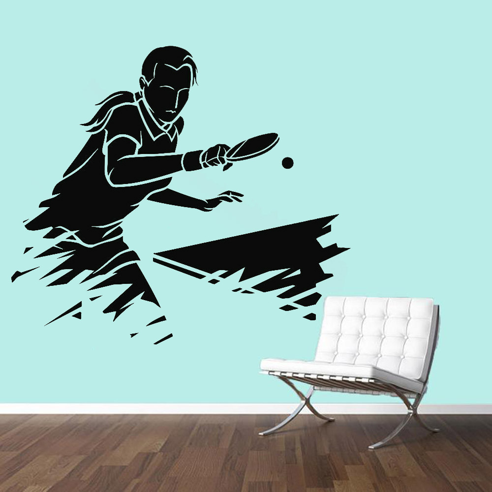 Pegatina de pared deportiva de - Table Tennis Live reseña y precio